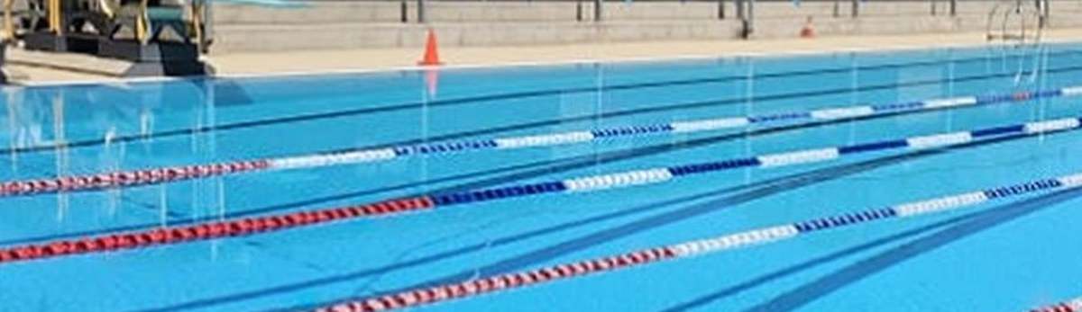 Lane ropes across the Parkes Aquatic Centre lap pool