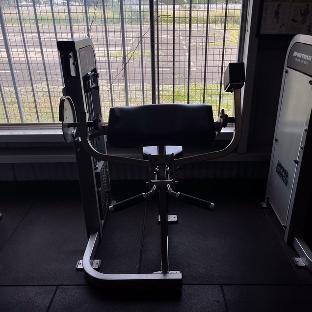 Preacher Curl - targets Biceps