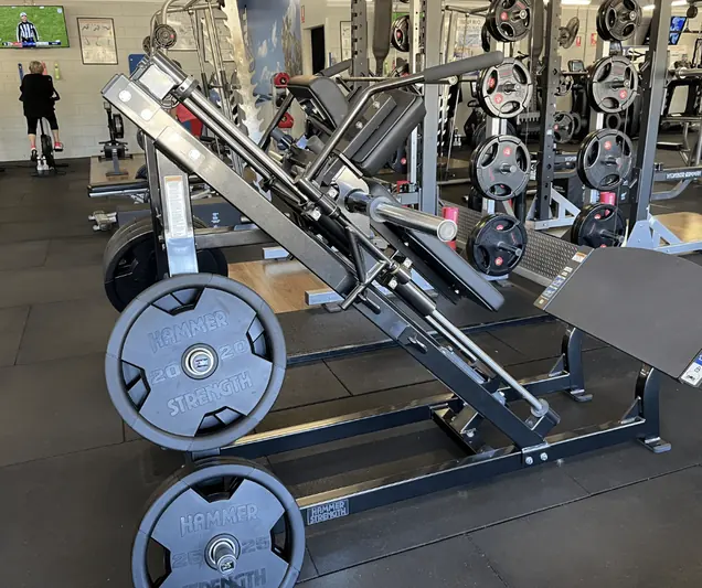 Hack Squat - targets Legs